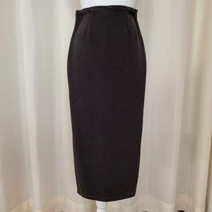 Olivaceous Gray/heather green pencil cut skirt.